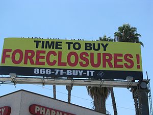 Foreclosure Sign, Mortgage Crisis
