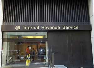 Exterior of the Internal Revenue Service office