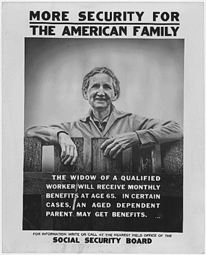 Social Security Poster: widow